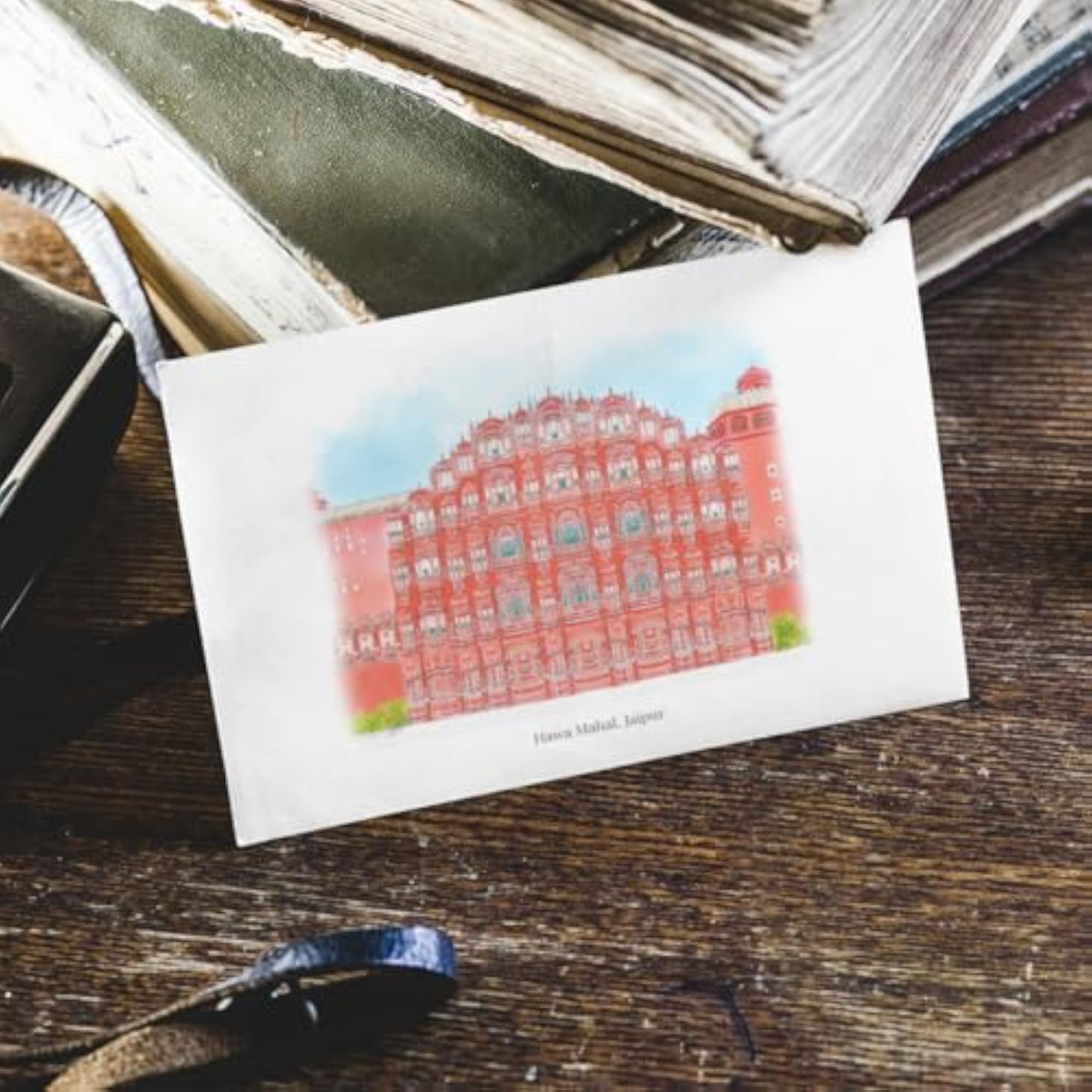 Vintage Style Postcards of Famous Indian Landmarks